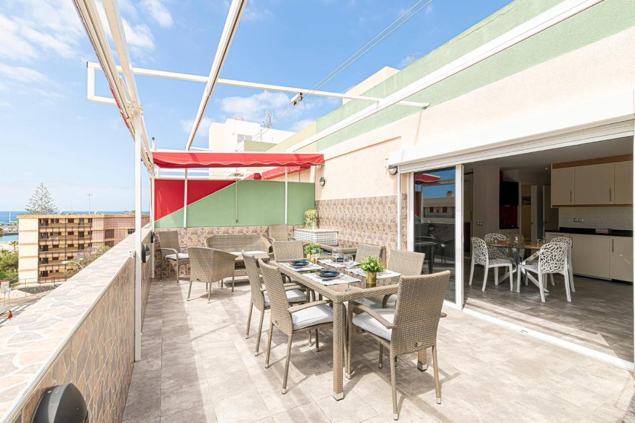 Penthouse Manureva By Pajarito Holidays Лос Кристианос Экстерьер фото